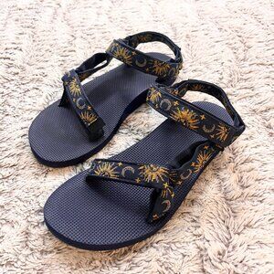 Teva Original Universal Sun and Moon Insignia Blue Sandals Size 9